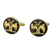 Scottish Rite 32 Wings Down Cuff links