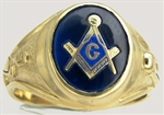 Masonic Ring Plumb & Trowel 11008