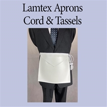 Masonic Candidate aprons - Tape Ties