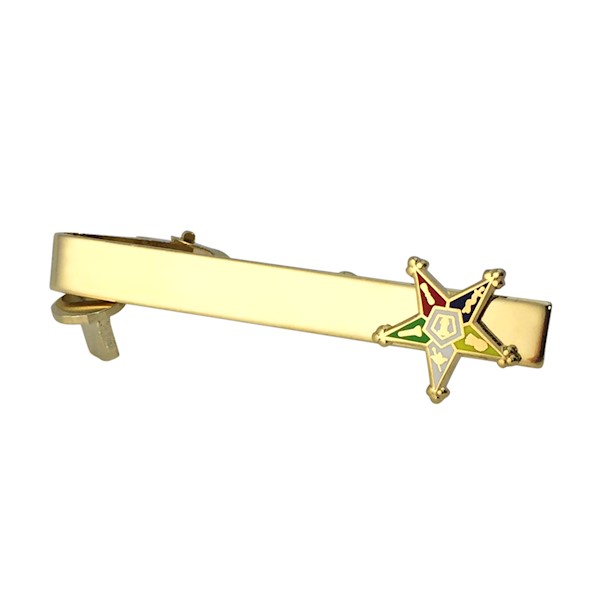 Eastern Star Tie bar in gold tone